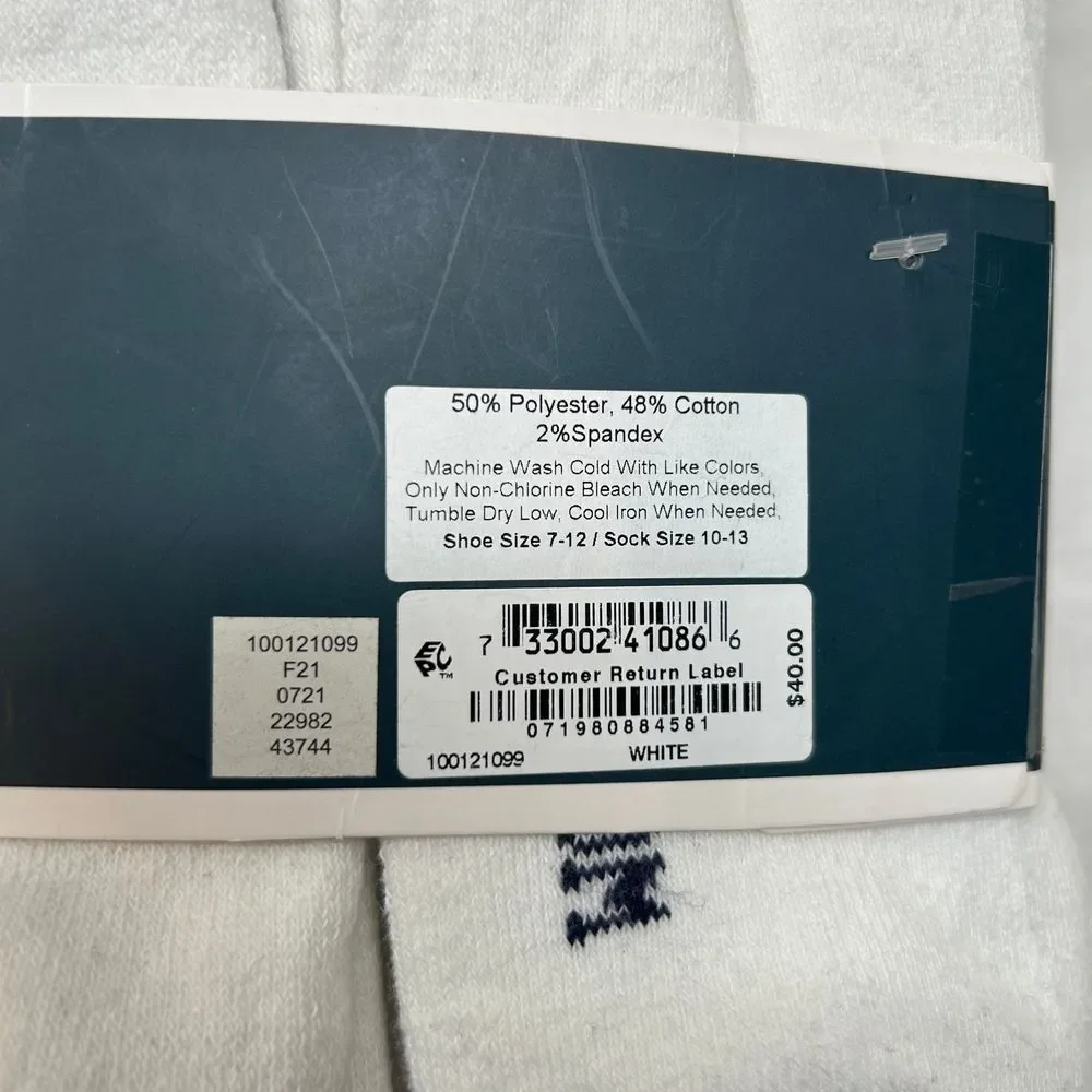 Club Room White Crew Socks 6‎ Pack Mens 10-13 Cushioned Athletic Cotton $40